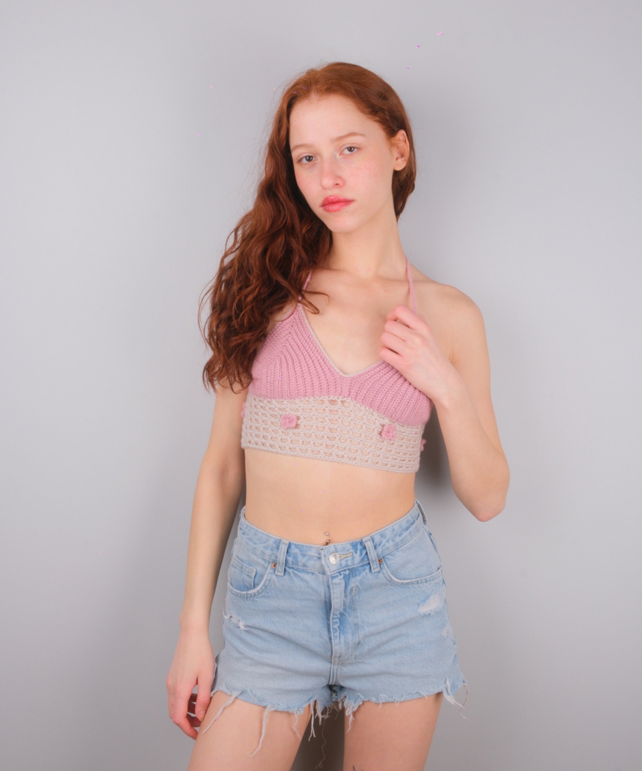 Bellagio Powder Pink Crop Top