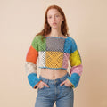 Burano Granny Square Uzun Kollu Crop