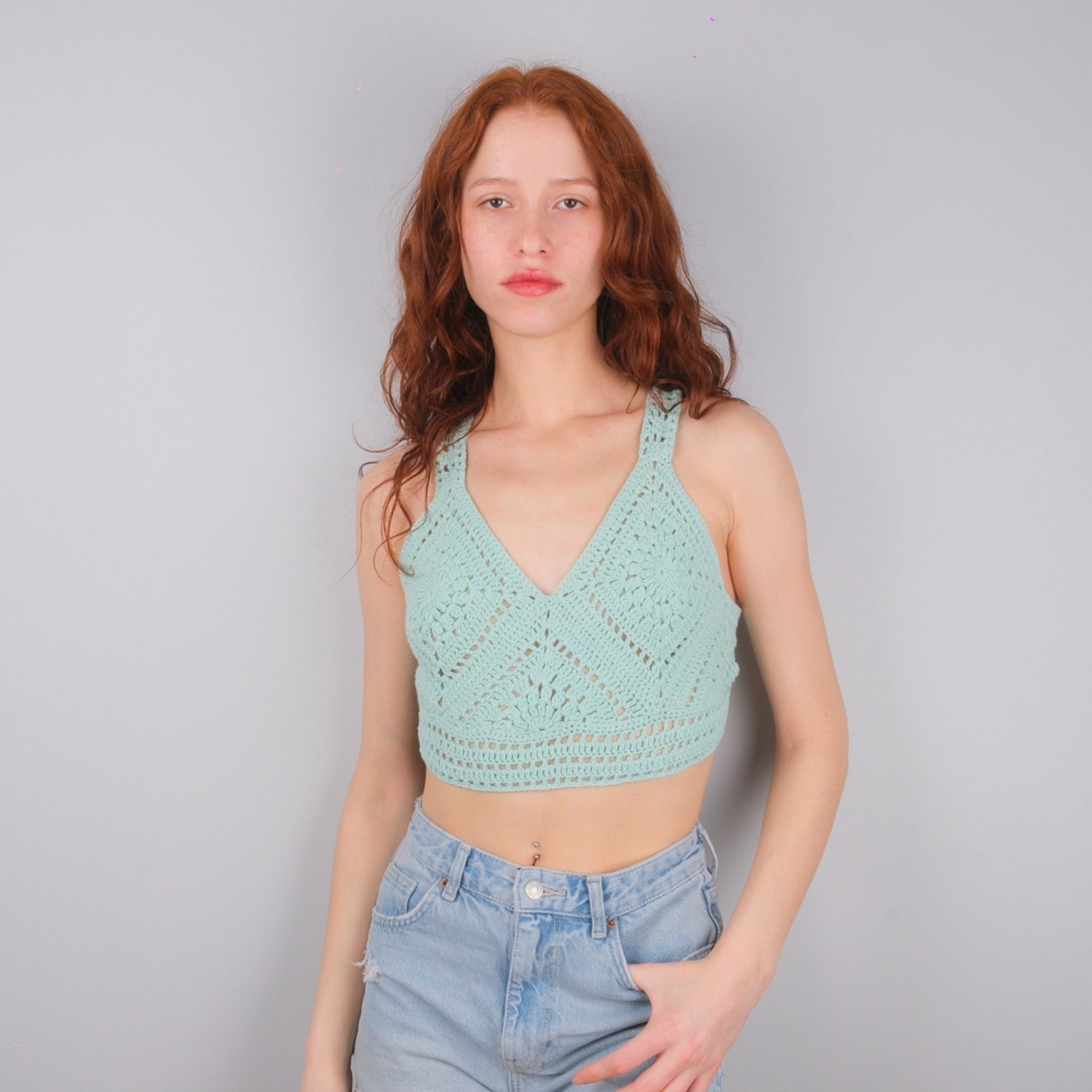 Sanremo Mint Crop Top