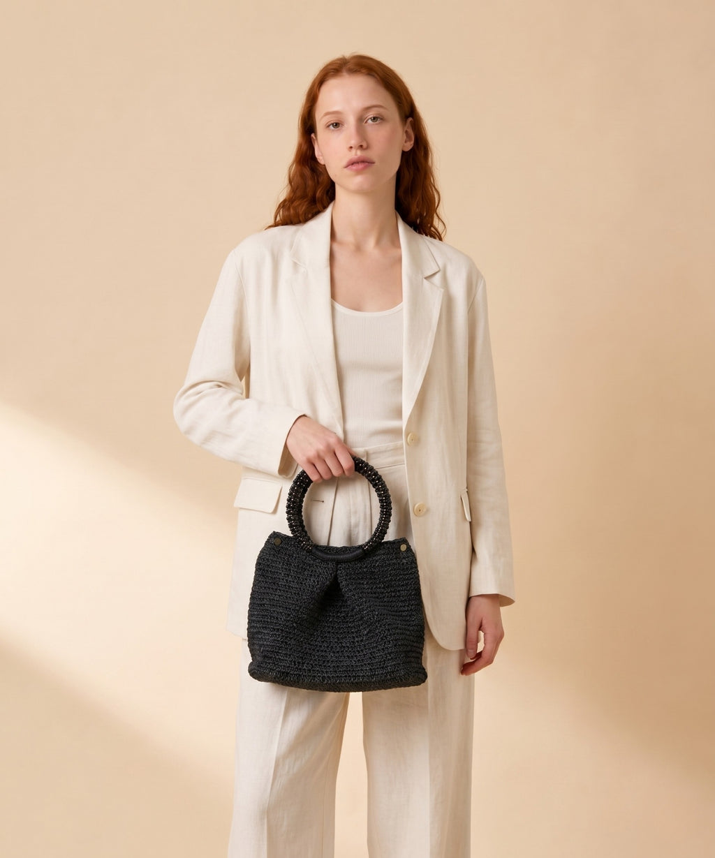 Aura Noire Clutch Bag
