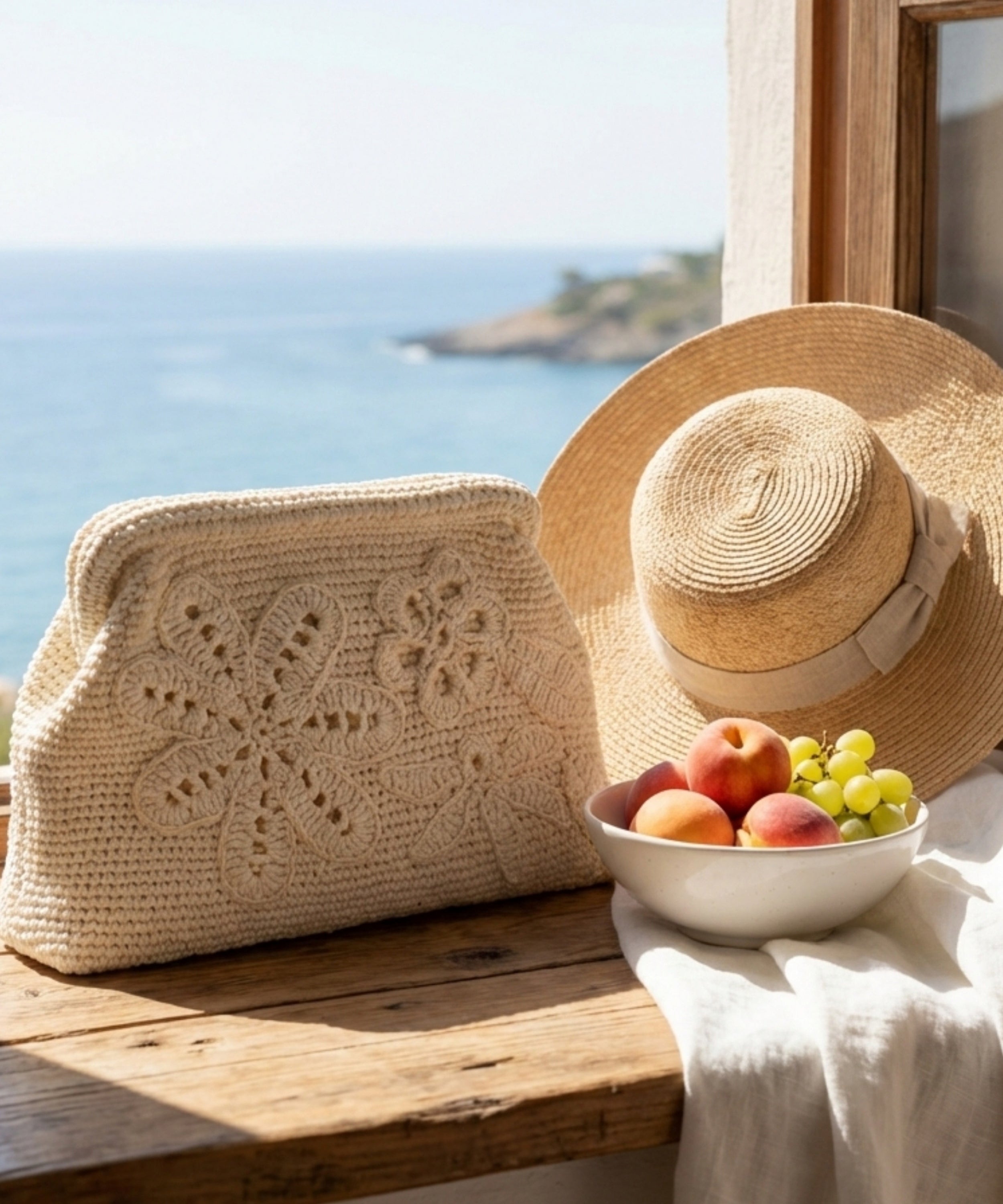 Ravello Beyaz El Çantası
