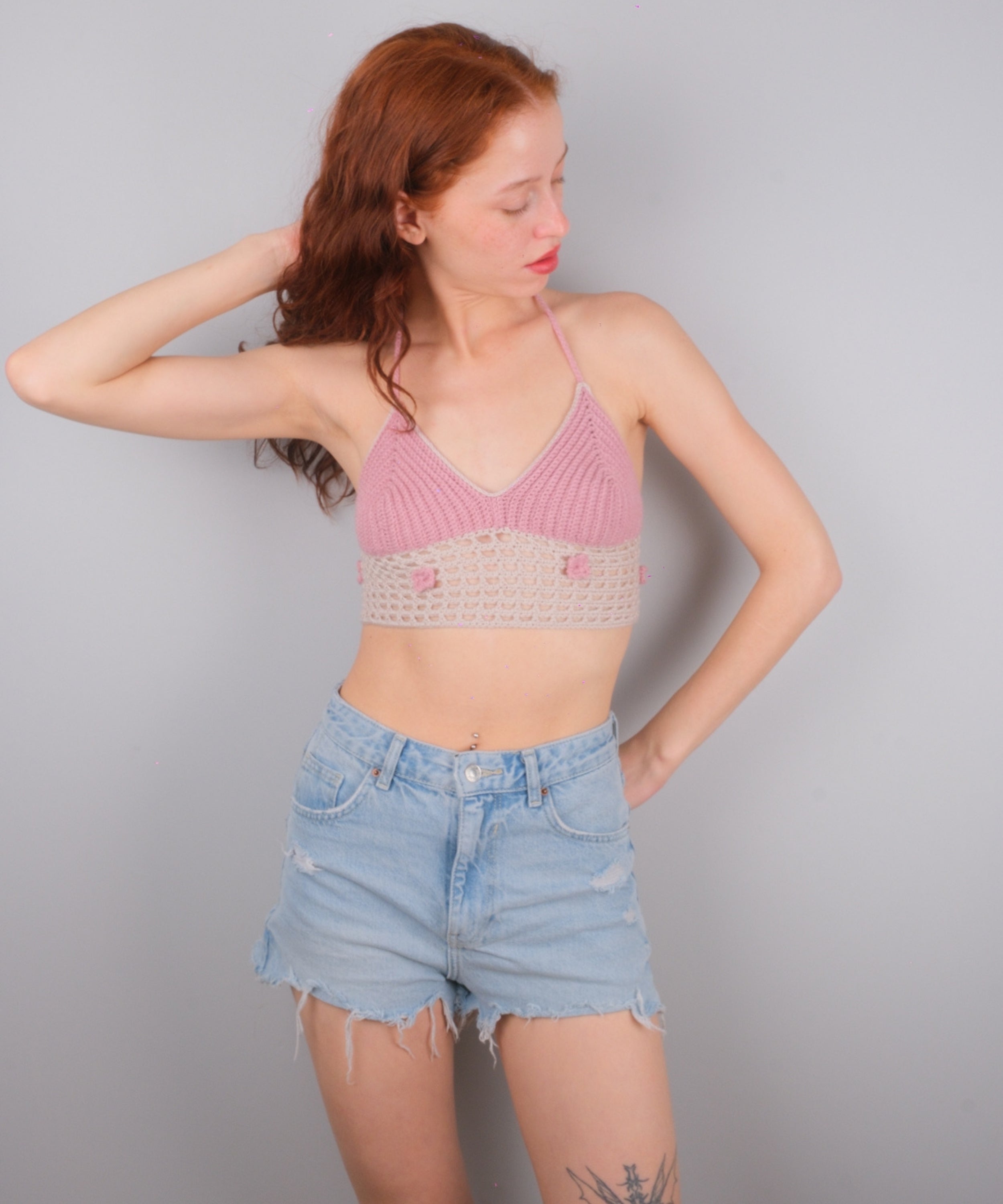 Bellagio Powder Pink Crop Top
