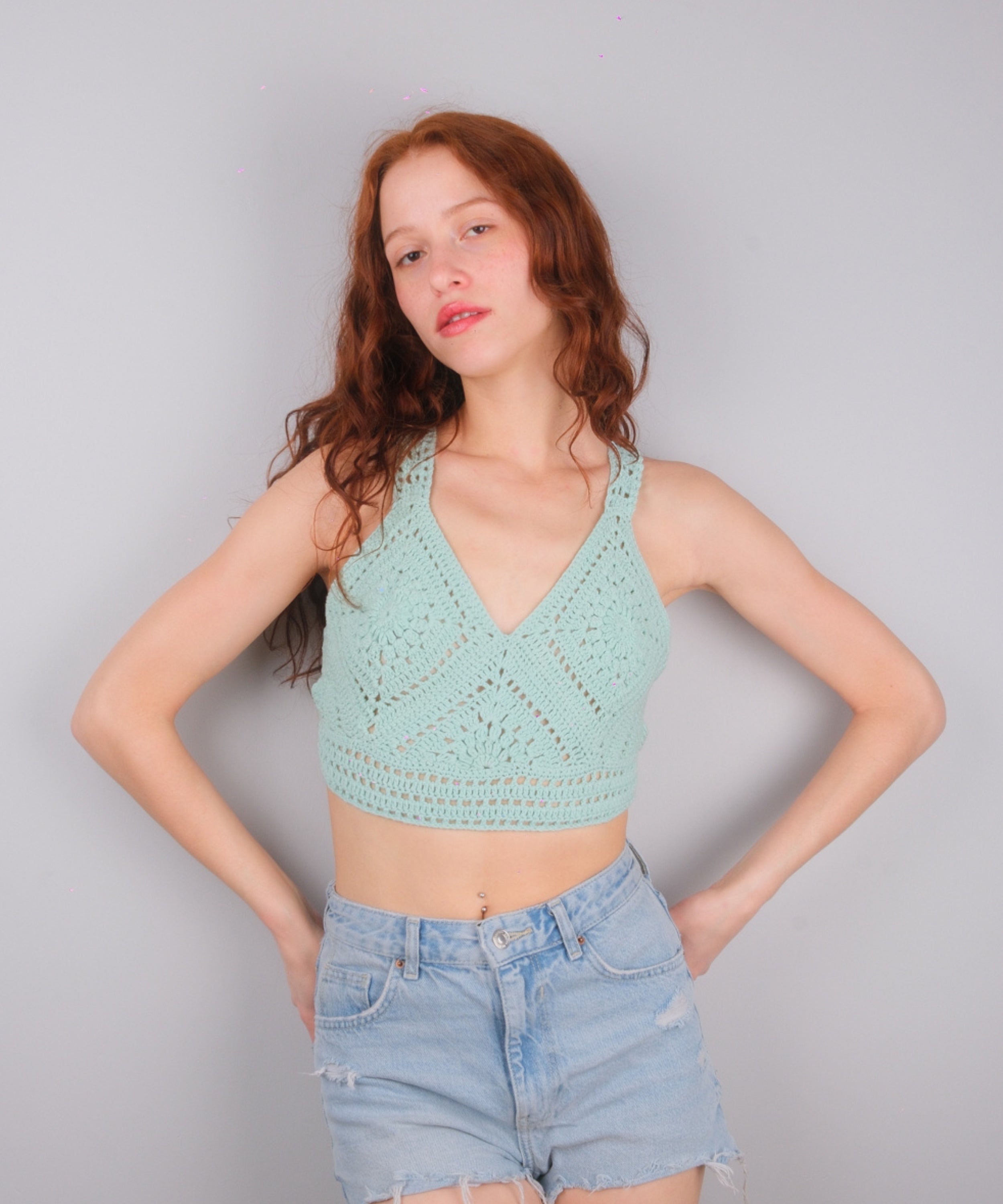 Sanremo Mint Crop Top