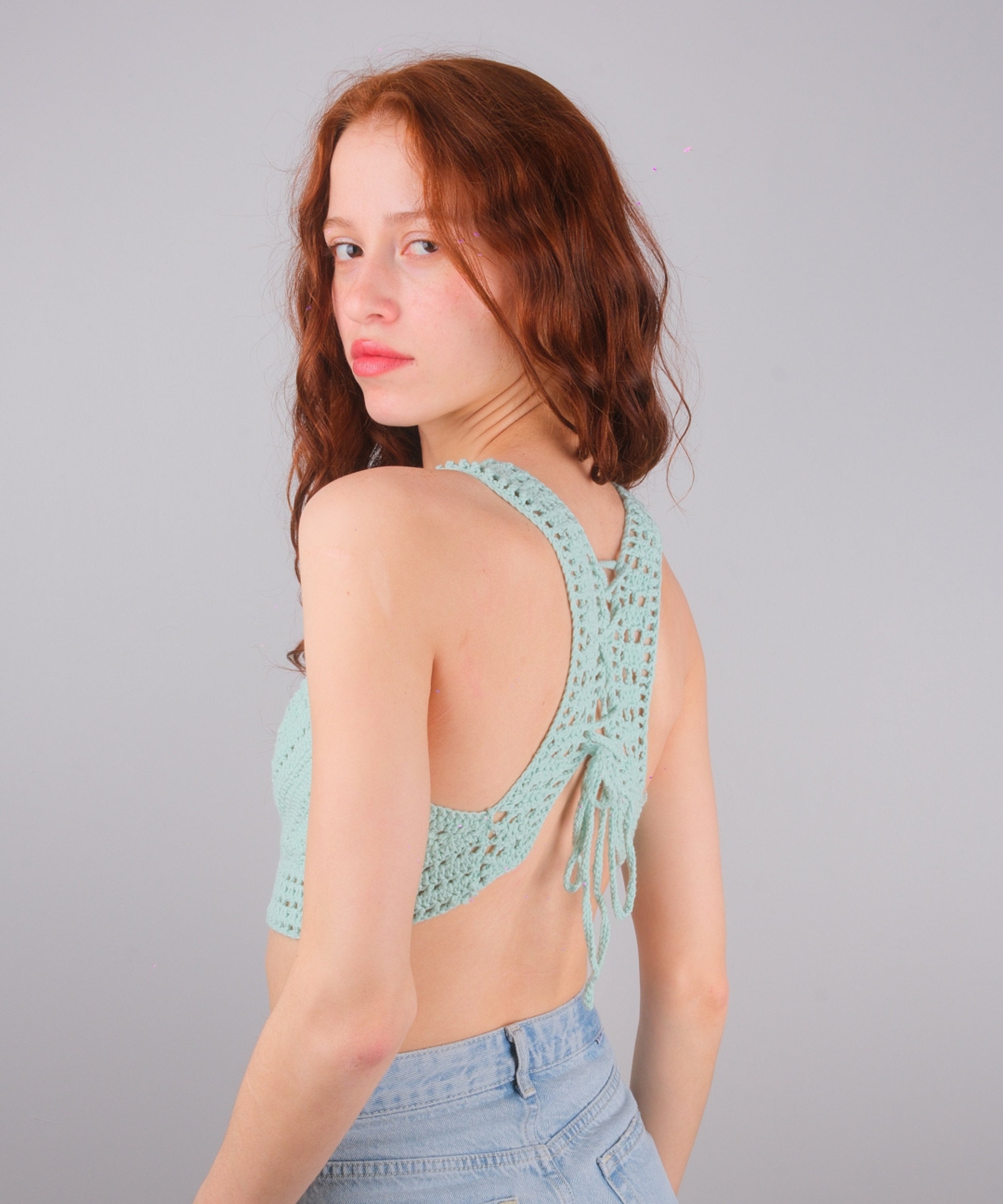 Sanremo Mint Crop Top