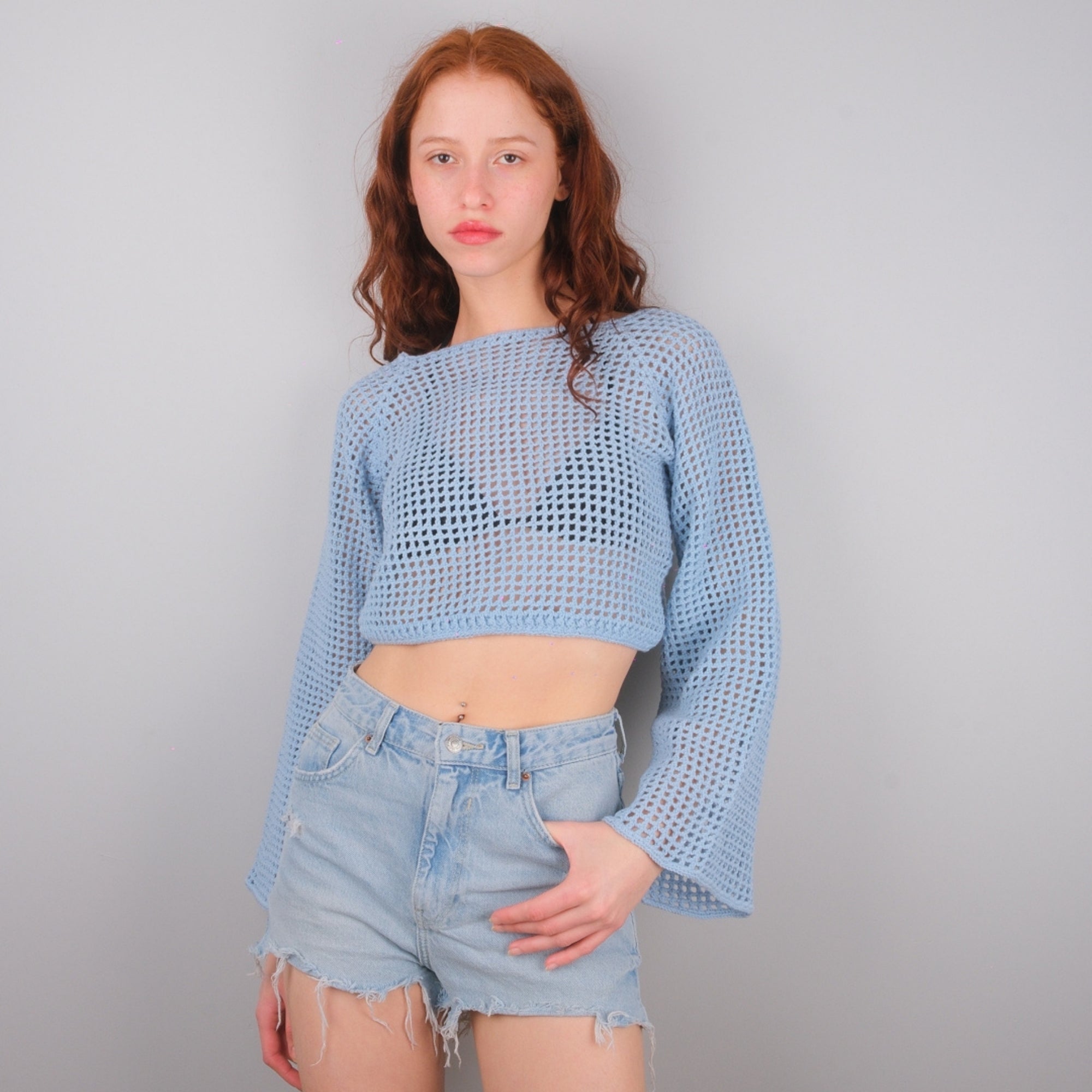 Celeste Uzun Kol Crop Top